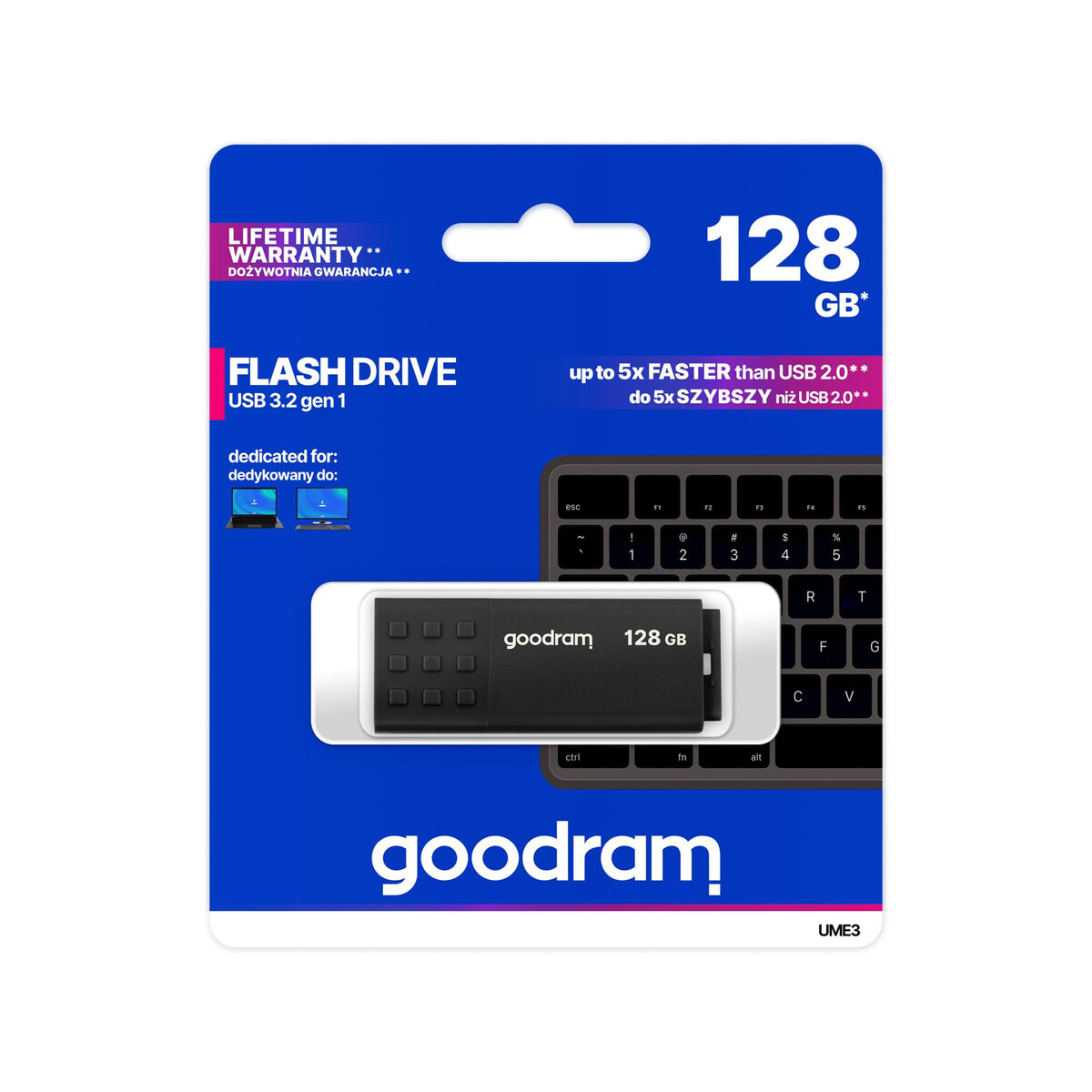 Pendrive Goodram UME3 128GB USB 3.0 Czarny