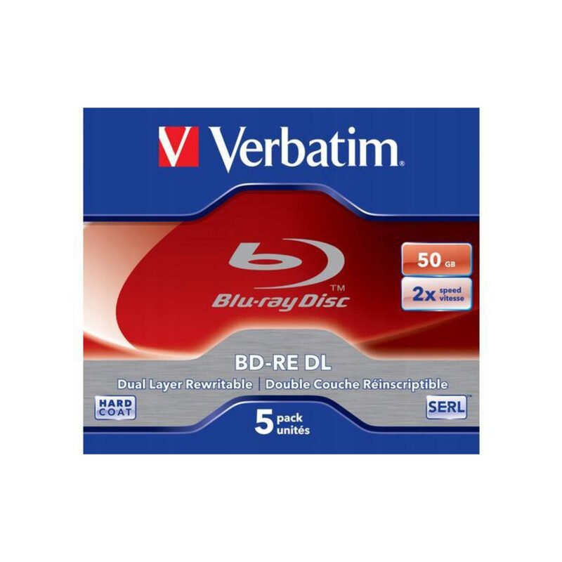 Płyty Blu-Ray Verbatim BD-RE DL SERL 50GB (5szt.)