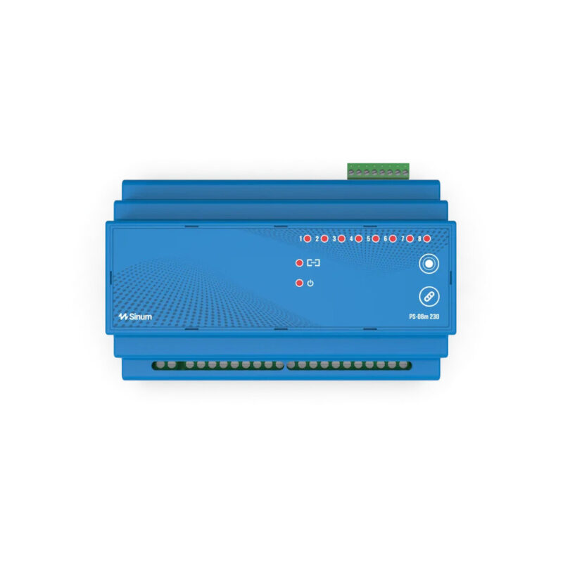 Przewodowy przekaźnik na szynę din niebieski PS-08M 230 Tech Sterowniki