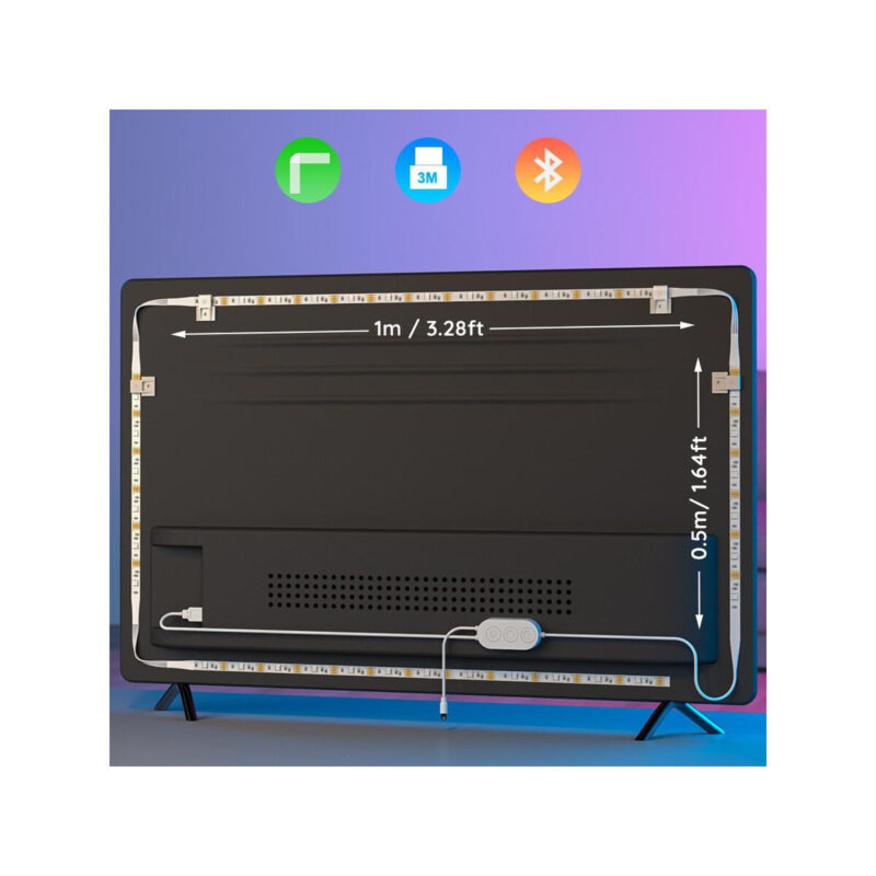 6f53cdf71116d2039dff570abcfd7da2_original Govee H6179 TV backlight Taśma LED dla TV 46-60 cali, Bluetooth, RGB
