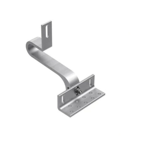 Uchwyt hak aluminiowy pod dachówkę z podwójną regulacją K-64