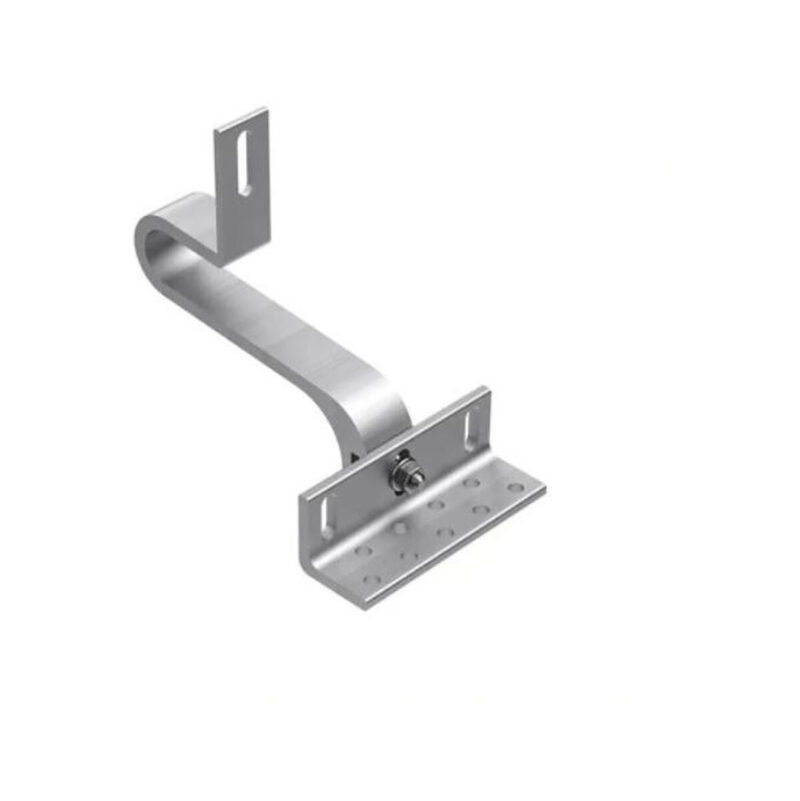 Uchwyt hak aluminiowy pod dachówkę z podwójną regulacją K-64