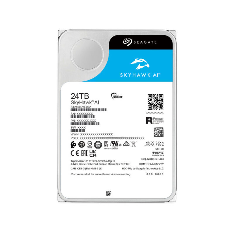 Dysk HDD Seagate SkyHawk AI ST24000VE002 24TB