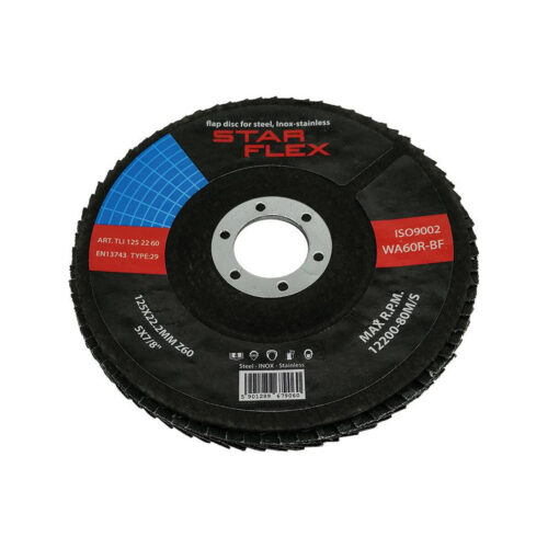Tarcza listkowa Star Flex T29 125-22 gran 60 INOX TLI1252260