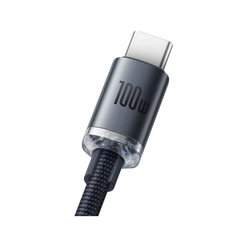 KABEL USB-A / USB-C Baseus Crystal CAJY000401 120cm 100W 6A QC 3.0 W OPLOCIE PREMIUM