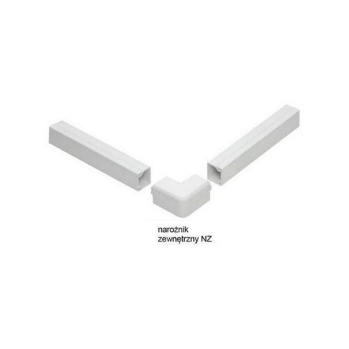 Osprzęt do listew elektroinstalacyjnych, narożnik zewnętrzny BIAŁY NZ 90x60 (1szt.)
