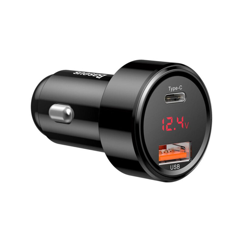 ŁADOWARKA SAMOCHODOWA Baseus Magic CCMLC20C-01 45W 6A 1x USB-A 1x USB-C QC 3.0