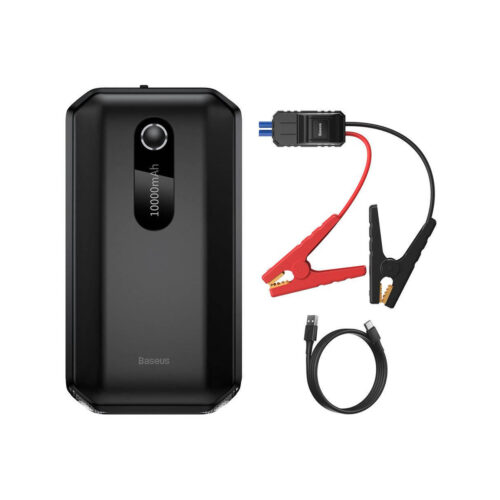 POWERBANK BOOSTER Baseus Max Car Jump Starter CGNL020101 10000mAh 12V 1000A + KABLE KROKODYLKI