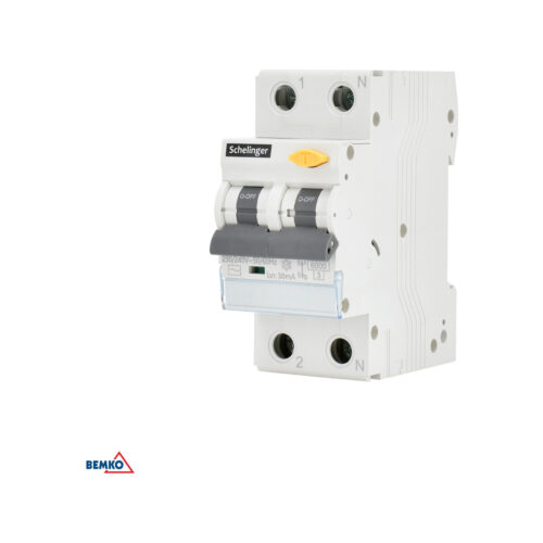 Wyłącznik RCBO 2P C 6A 30mA TYP AC SCHELINGER