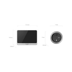 Wizjer do drzwi Ezviz CP4 2MP Wi-Fi srebrny