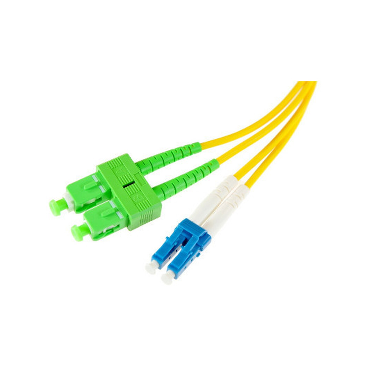 PATCHCORD ŚWIATŁOWODOWY SM DUPLEX 9/125, SC/APC-LC/UPC 1m