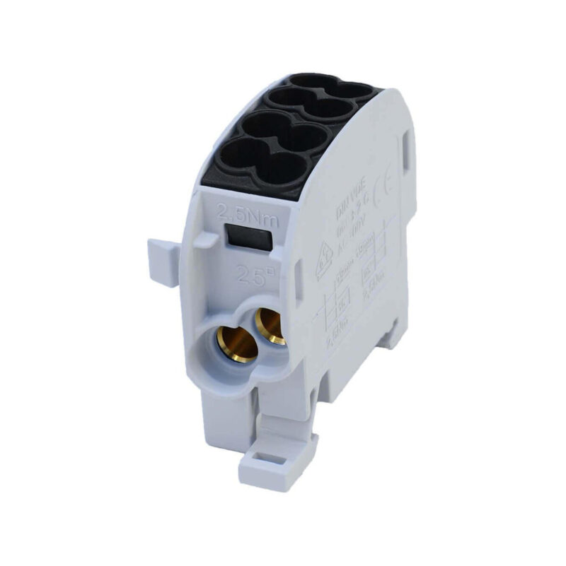 Blok rozdzielczy odgałęźny SCB 25 Al/Cu 80110 SIMBLOCK, czarny 81501007