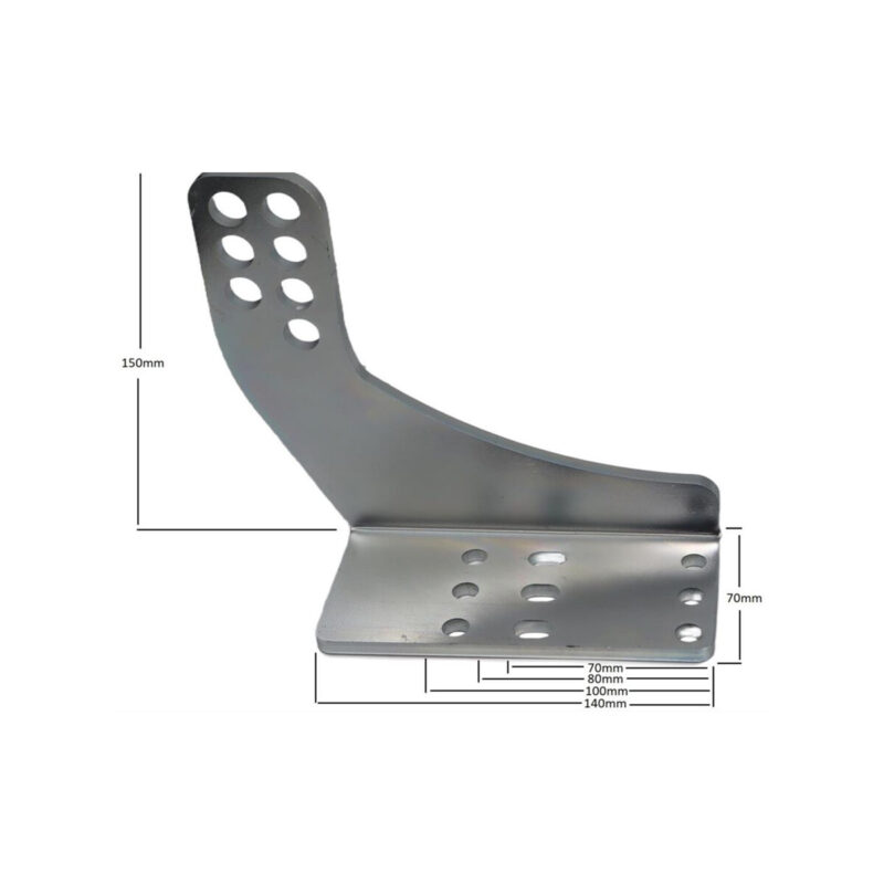 Uchwyty MOD.12/90 poza słupek do napędów z otworami 12mm: CAME, ROGER, FAAC, Genius, DTM, Proxima, Hato, Tousek itd.