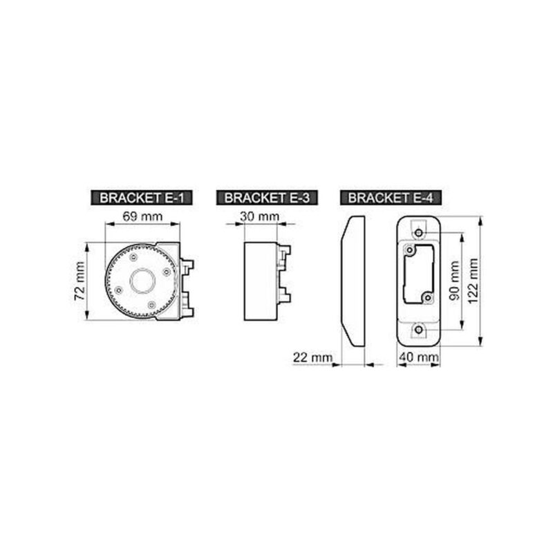 73544db84be2675028ac7813382c9c70_original SATEL BE WAVE Uchwyt kulowy do czujek Outdoor Motion Detector - szary BRACKET E-5 GY ABAX2