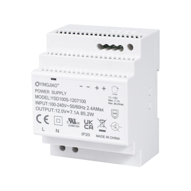 ZASILACZ IMPULSOWY NA SZYNĘ DIN YINGJIAO YSD100S-1207100 12V/85W/7,1A