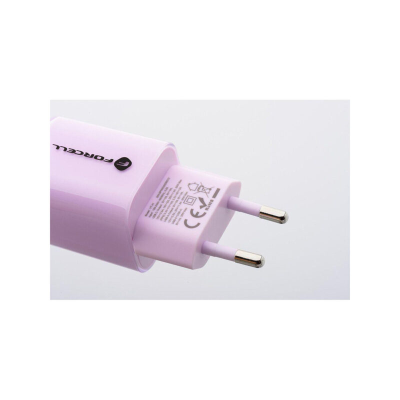 743e3f54c2dc2cb2f0316d7932212f49_original ŁADOWARKA SIECIOWA Forcell F-Energy GaN III VT-41 33 W 1x USB-C 1x USB-A PD 3.0 QC 4.0 FIOLETOWA