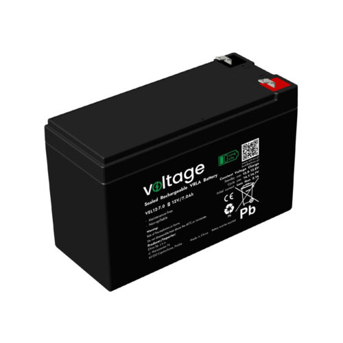 Akumulator AGM Voltage Long Life 12V 7Ah VEL12-7.0 (Żywotność 15 lat)