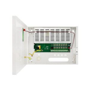 ZASILACZ IMPULSOWY STABILIZOWANY DO 8 KAMER HD Pulsar HPSDC-12V8X1A 12V/8A/8×1A/TOPIC