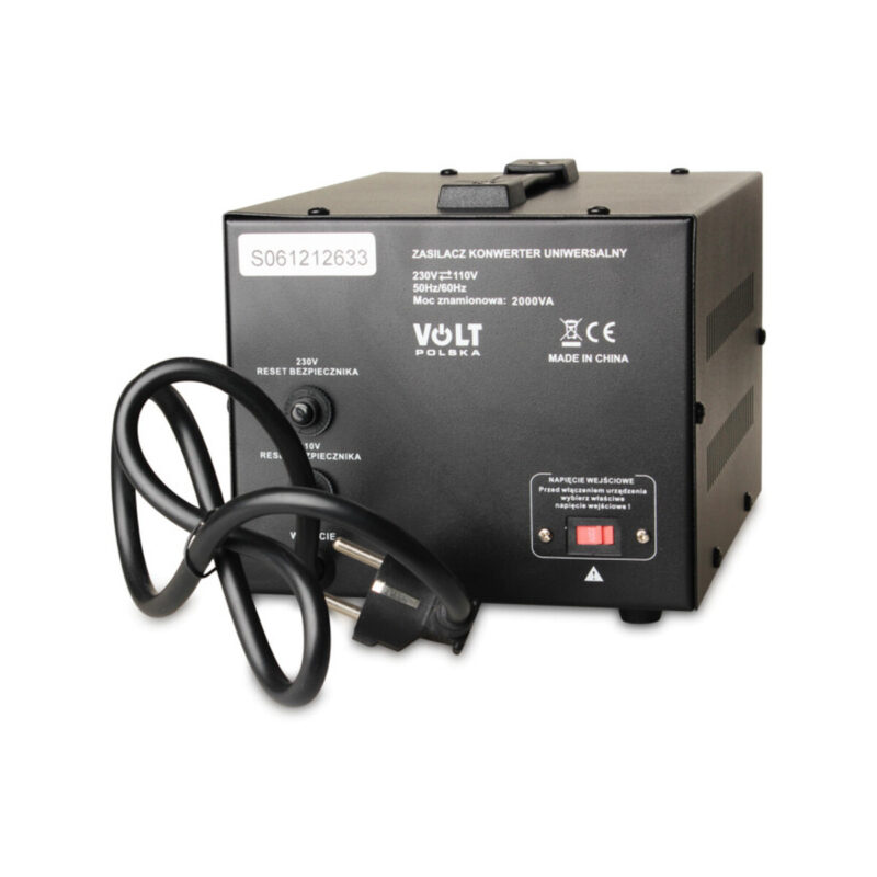 Transformator VOLT POLSKA 230V/110V 2000VA