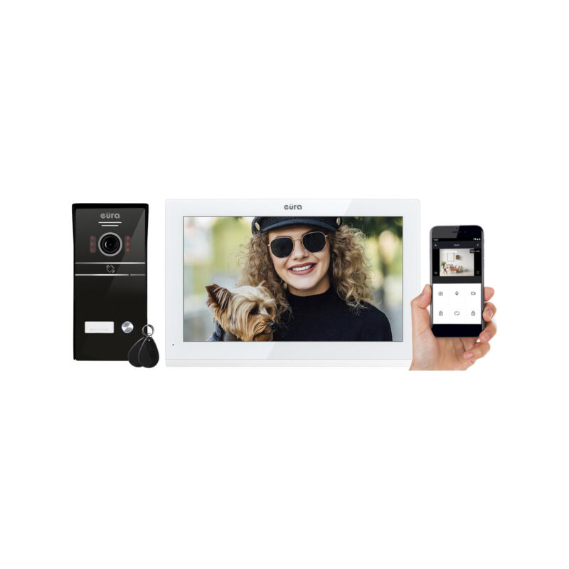 WIDEODOMOFON EURA VDP-98C5 biały, wi-fi, Tuya