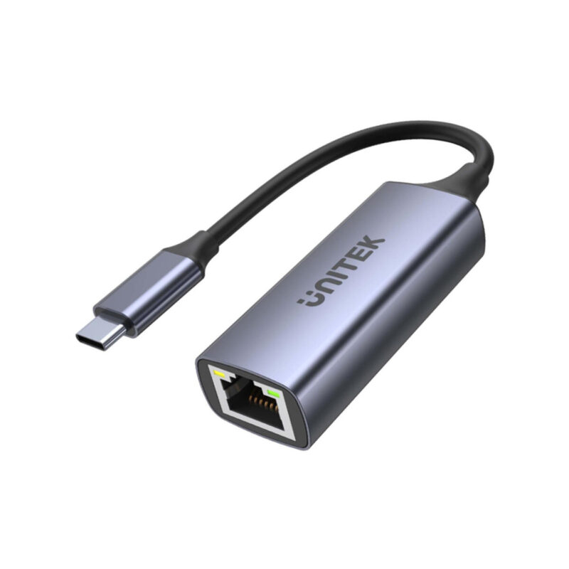 Unitek Adapter USB-C - RJ45 1Gbit LAN, PD 100W