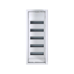 Rozdzielnica p/t z drzwiami metalowymi, 5 rzędów, 60 modułów, IP30, HAGER Volta VU60NC