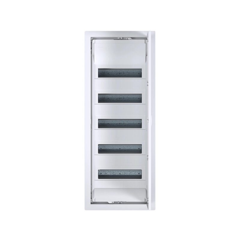 Rozdzielnica p/t z drzwiami metalowymi, 5 rzędów, 60 modułów, IP30, HAGER Volta VU60NC