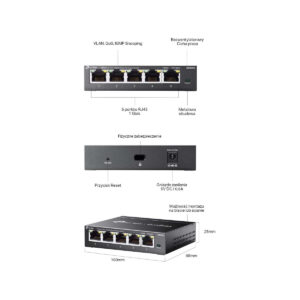 SWITCH TP-LINK OMADA ES205G Easy Managed
