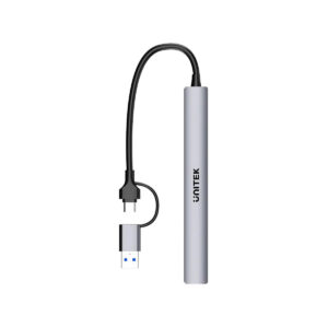 Unitek Hub USB-A/C 7w1 z adapterem