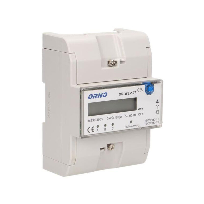 WSKAŹNIK ZUŻYCIA ENERGII ORNO OR-WE-507 3-FAZOWY