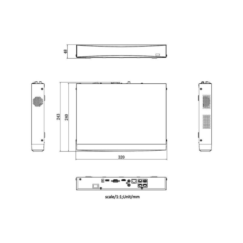 Rejestrator IP Hikvision DS-7604NXI-K1/4P D Alarm4+1 PL