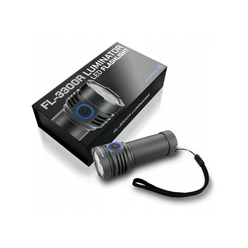 Latarka ręczna 3x Osram P9 10W LED everActive FL-3300R Luminator 3300 lumenów IPX4