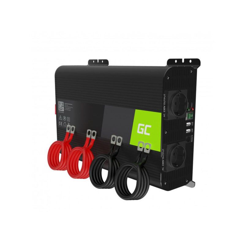 PRZETWORNICA NAPIĘCIA INWERTER Green Cell PRO 12V / 230V 2000W/4000W CZYSTA SINUSOIDA INVGC11