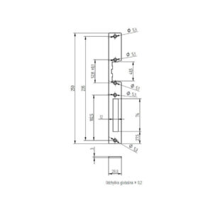 SZYLD ELEKTRA DO KASET CYNKOWANY