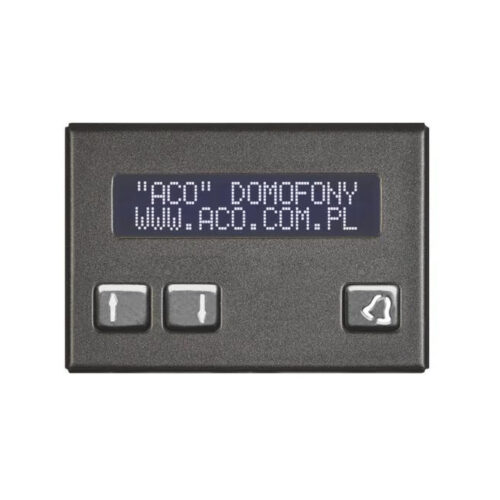 ACO CDN-230E ST Elektroniczny spis lokatorów stal