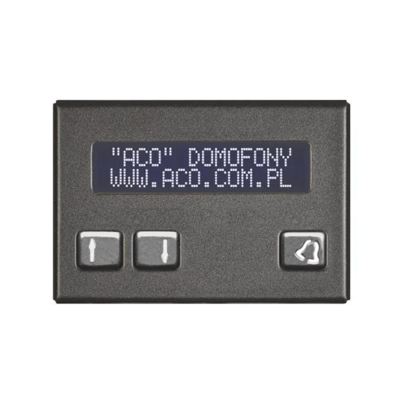 ACO CDN-230E ST Elektroniczny spis lokatorów stal