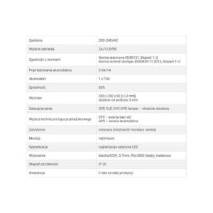 ZASILACZ BUFOROWY IMPULSOWY GRADE 2 Pulsar HPSG2-12V2A-B