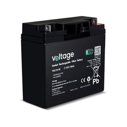 79c7a3fe7fe7dc52ee89eb09c64c6ce3_original Akumulator AGM Voltage Long Life 12V 18Ah VEL12-18 (Żywotność 15 lat)