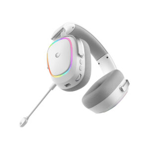 Słuchawki Rampage RETSU Słuchawki bezprzewodowe nauszne BT 2.4G RGB białe