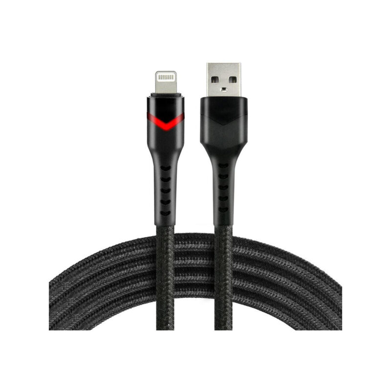 KABEL USB-A / Lightning Apple iPhone LED RGB everActive CBB-1IBR 100cm 2,4A