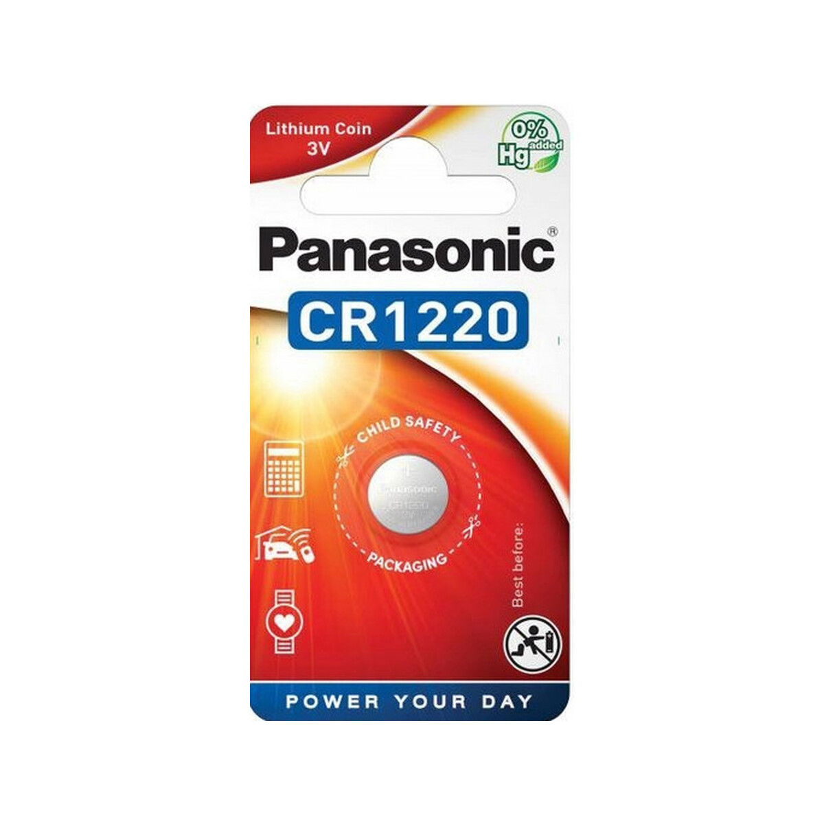 Bateria CR1220 1BL PANASONIC 3V 35mAh (1 szt.)