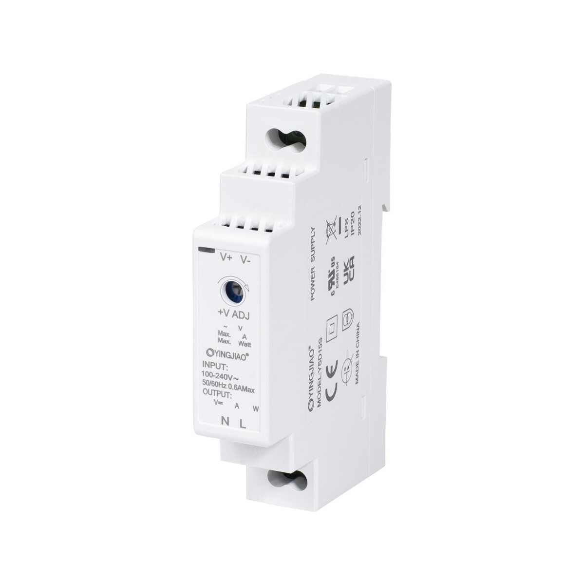 ZASILACZ IMPULSOWY NA SZYNĘ DIN YINGJIAO YSD15S-0502400 5V/12W/2,4A
