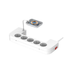 LISTWA ANTYPRZEPIĘCIOWA Z ZABEZPIECZENIEM Energizer 5x SCHUKO 2x USB-A 1x USB-C 2500W 10A KABEL 2M