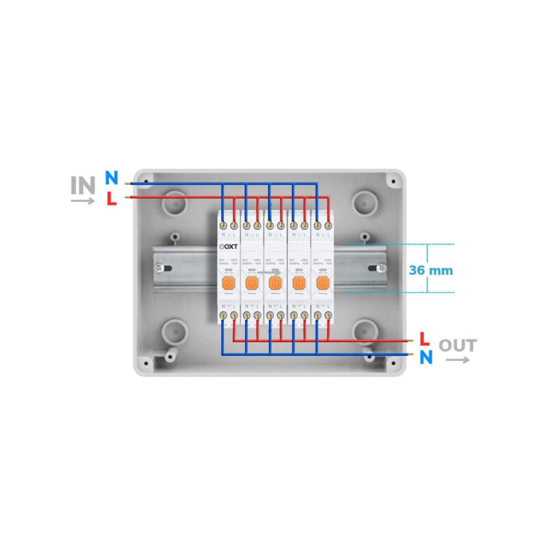Inteligentny Sterownik OXT | 63A | Licznik | WiFi | Tuya T335