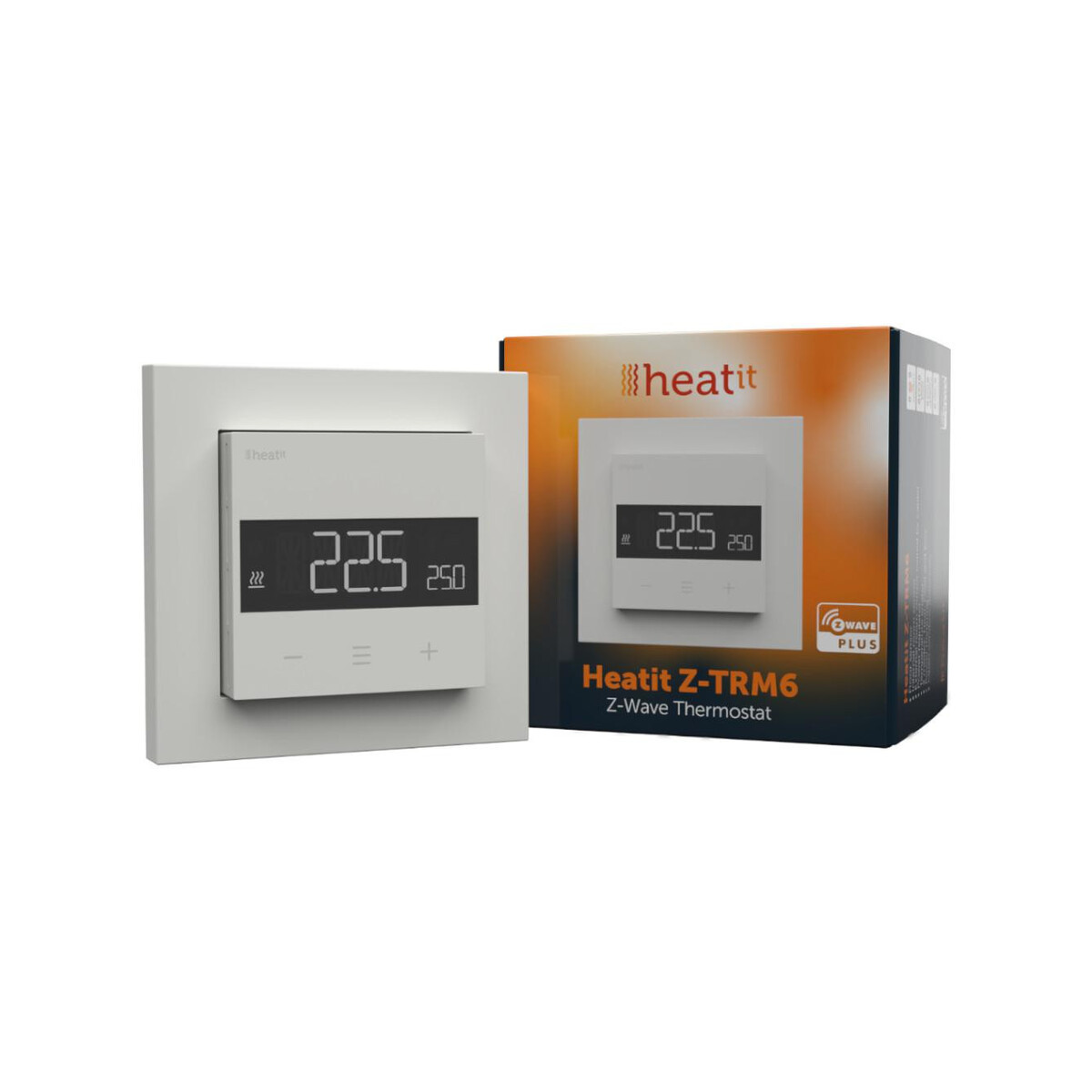 Termostat Heatit Z-TRM6 White RAL 9003 Z-Wave Thermostat 3600W 16A 868,4 Mhz