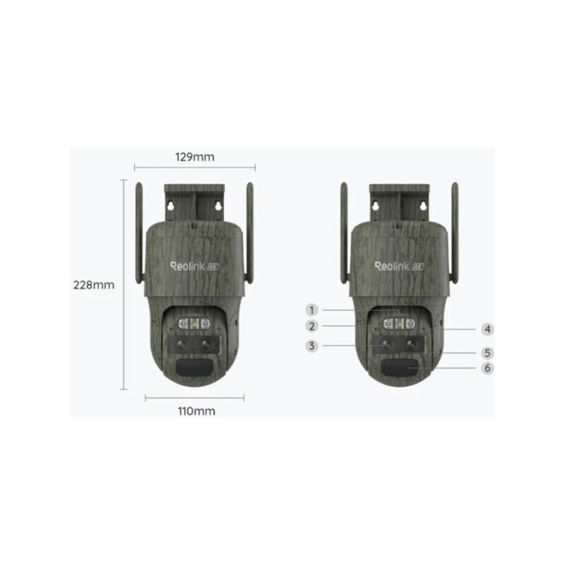 Kamera IP Reolink Trackmix Series G770 8MP LTE akomulatorowa z Panelem Solarnym