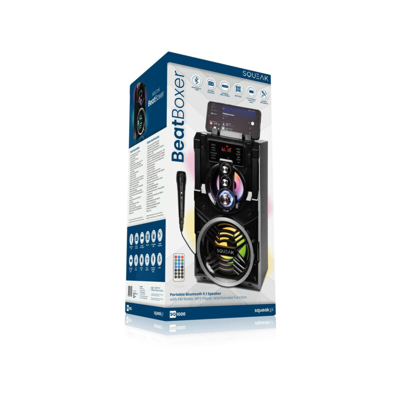 Głośnik BeatBoxer Squeak SQ1000 BT, Radio FM, MP3