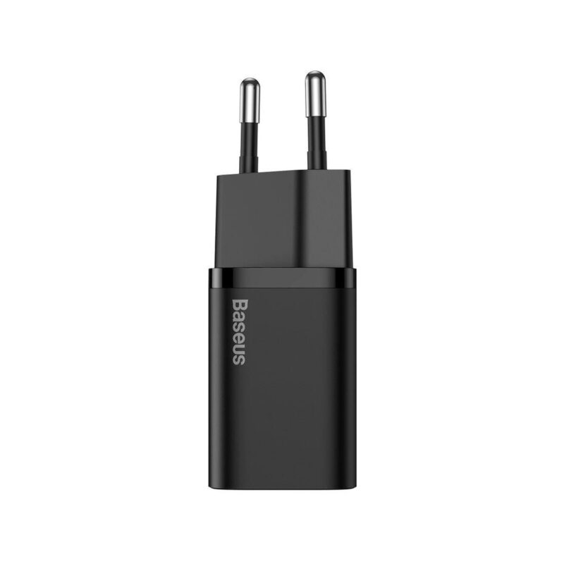 ŁADOWARKA SIECIOWA Baseus Super Si Quick Charger 1C CCSUP-J01 30W 1x USB-C PD 3.0 QC 3.0 CZARNA