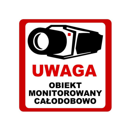 NAKLEJKA OBIEKT MONITOROWANY 20x20 6039