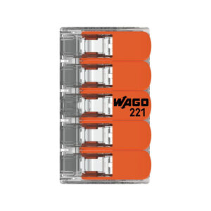 Szybkozłączka uniwersalna LINKA/DRUT 5x 0,2-4mm2 WAGO 221-415 (Paczka 25szt.)